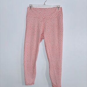 Fabletics Pink Floral PowerHold Leggings